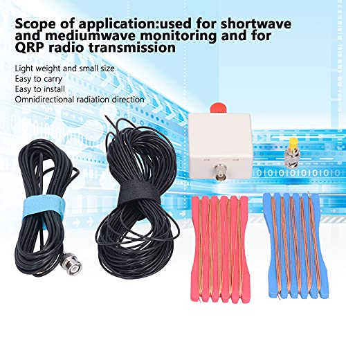 Nimomo Active Receiving Antenna, Durable Abs Omnidirectional Portable Radio High Frequency Receiving Antenna Shortwave Transmission - Image 2