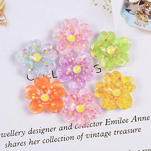Image of Ulalaza 10pcs Slime Charms Mixed Set Resin Flatback Making Supplies For DIY Craft Making And Ornament Scrapbooking Beads Assorted Candy Fruit Cake Ornament