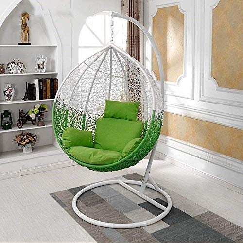 Yuany Cojín de Silla de Huevo Colgante/cojín de Silla de Mimbre Colgante Cojín de balancín/cojín de Cesta giratoria, cojín de ratán Simple, extraíble y Lavable, Alfombra de jardín para jardín