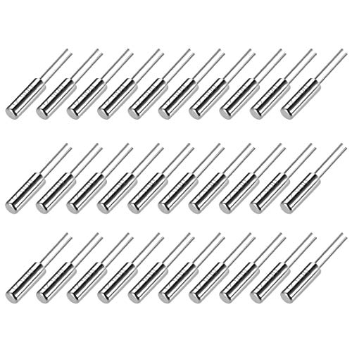 sourcing map Cuarzo Cristal Osciladores Resonadores Equipo 12MHz, 2x6mm, 30 piezas