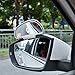 YASOKO 360 degree adjustable Wide Angle Side Rear Mirrors blind spot Snap way rear view mirror universal (Left, Silver)
