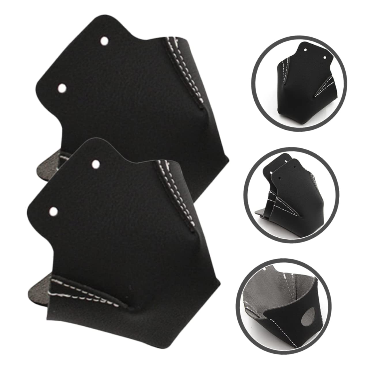 UPKOCH Skate-Zehenschutz Pads Beschützer Schützend Bewachen Zehenschutz Rollschuhe Separator Für Kappen Dein Skates Zehenschutz Tragbarer Zehenschutz Leder Black