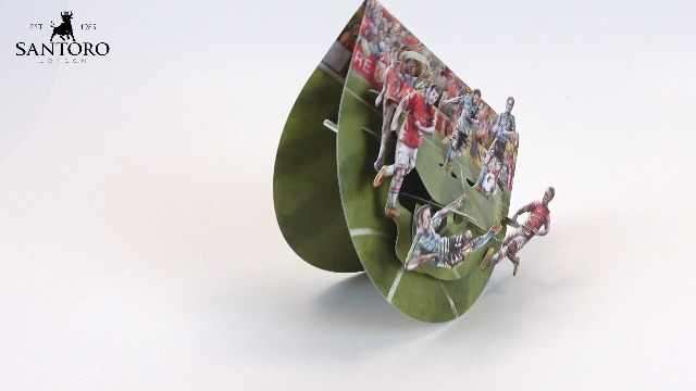 SANTORO Swing Card Carte De Vœux Pop-up 3D – Football