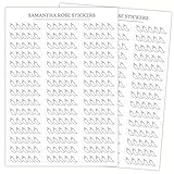 Spicy Review Stickers, Neutral Book and Romance Rating Planner Stickers, Approx. 1.4' x 0.3' Sticker Size, Two 5' x 7' Sticker Sheets, 90 Total Review Stickers