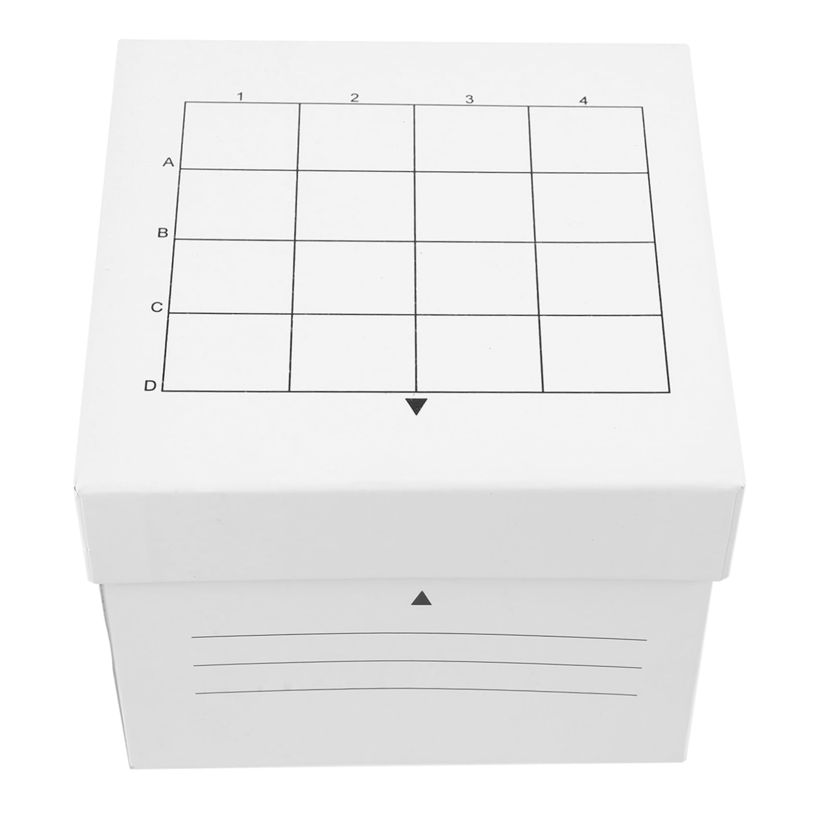 Amosfun Papieraufbewahrungsbox Weiß für Mikrozentrifugenröhrchen 50ml Papierröhrenhalter 16-fach zur Probenlagerung und Organisation im Labor und Gefrierschrank