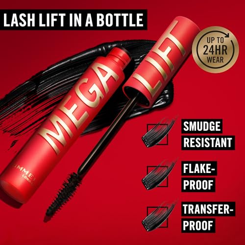 Rimmel Thrill Seeker Mega Lift Mascara, 002 Black Brown, Ultra Volumising, Lash Lift with up to 24 Hour Wear, Weightless Volume, Smudge Proof, Transfer Proof and Flake Free, 10ml - Image 5