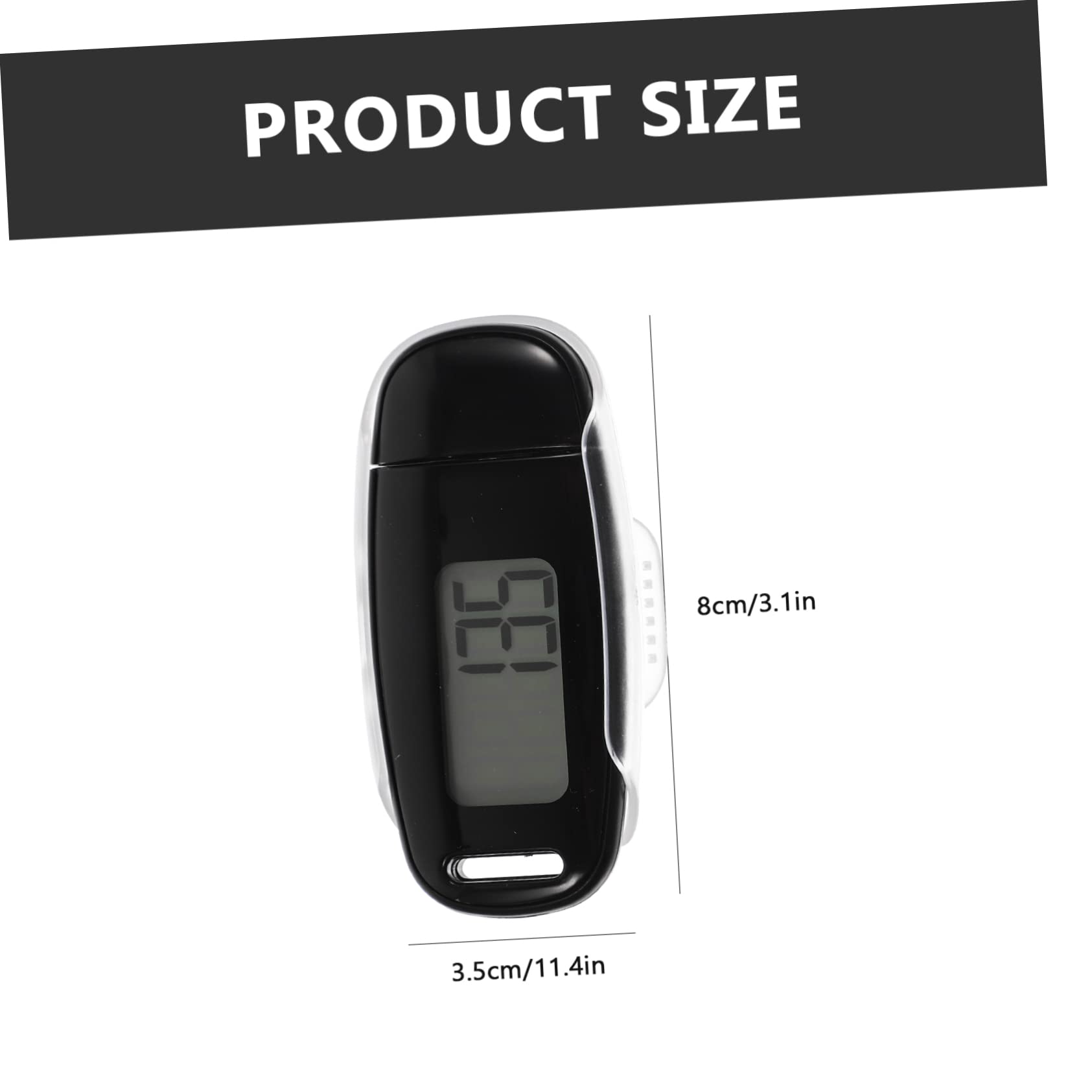 SUPVOX Outdoor Rechargeable Pedometer Clip-on Step Counter Small Abs Plastic Track Steps Distance Calories Fitness Monitor