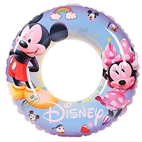 Anneau de Natation Gonflable - Bouée Gonflable pour Piscine, Gonflable Mickey Mouse ø 70 Cm Facile à Gonfler Transporter Jouets Amusants pour La Piscine Et Les Décorations De Fête en Forme De Donut