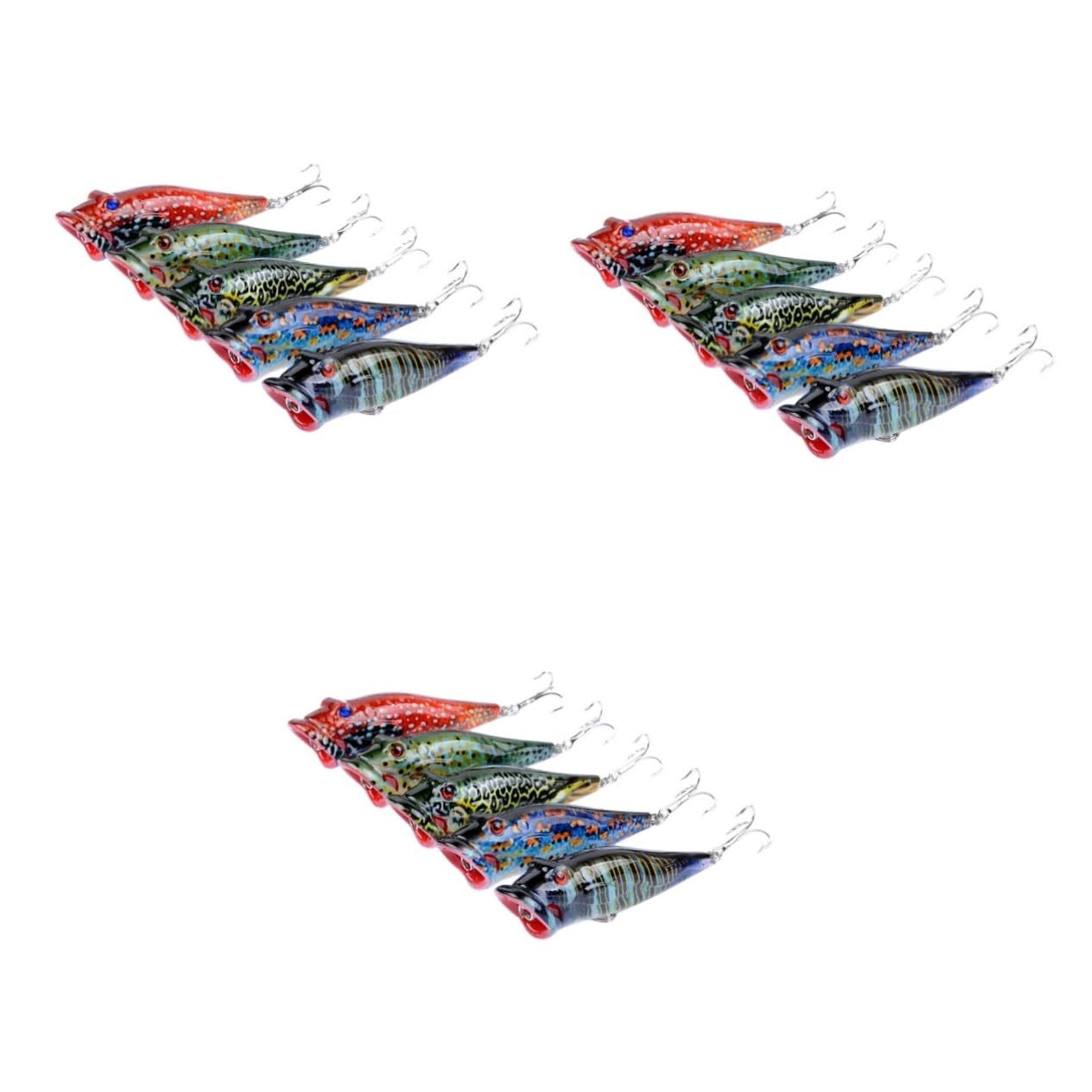BESPORTBLE 15 Pz Esca per Pescare Esche Artificiali per La Pesca Esche di Acque Profonde Esche da Pesca Galleggianti Esca Dura 8 Cm
