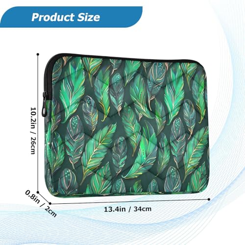 Funda para portátil 13-14 pulgadas impermeable verde miniatura 3