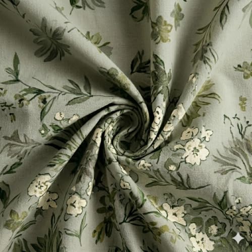 Image of Cotton Bolls Textiles Glace Cotton Flat Bedsheet 90x90 Inch with 2 Pillow Covers - Soft Breathable Glace Cotton, Printed Bedding Set for Double Bed