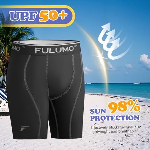 Boys'Compression Shorts Youth Athletic Base Layer for Sports, Basketball, Soccer, Running, Quick-Dry Shorts Ages 4–152