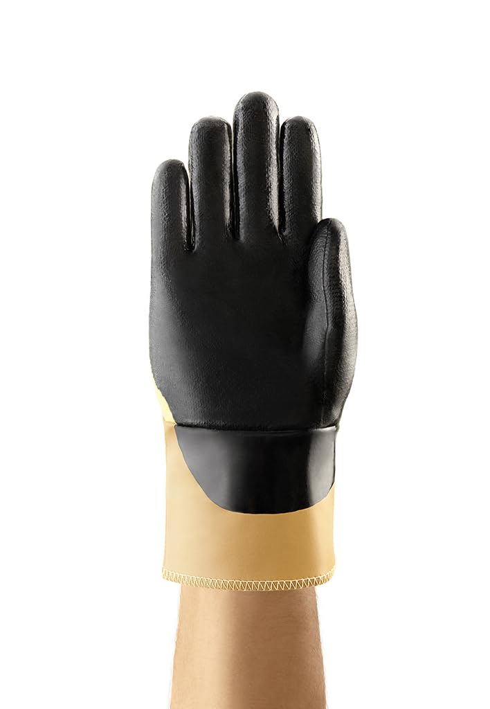 Ansell NitraSafe 28-329 Guantes de Trabajo de Kevlar, Magnífica Protección Mecánica contra Cortes y la Abrasión, Excelente Amortiguación, Manipulación Segura, Talla XL (12 Pares)