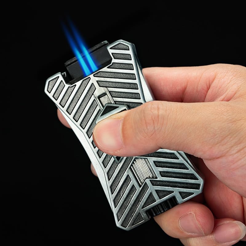 Encendedor portátil para cigarro multifuncional cortaviento miniatura 2