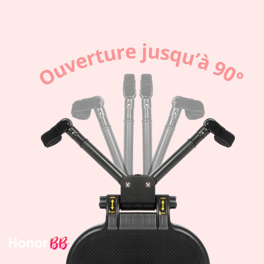 Planche de Poussette, Roalleasy avec Siège, Skate Poussette Universel, Planches à roulettes, pour Enfants de 2 à 6 ans (25 kg), Compatible avec Toutes Les Poussettes