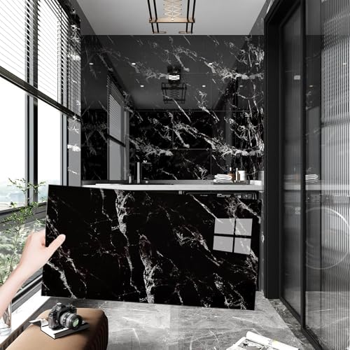 AMOYUN Azulejos Adhesivos Cocina, 10 piezas Vinilos de Pared Decorativos 30x60cm Revestimiento de Paredes PVC Baldosas Adhesivas Cocina Azulejos Baño Vinilo Suelo