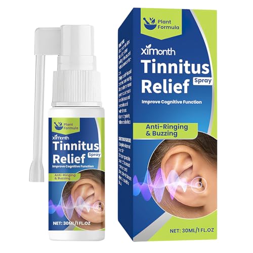 Ninnyi Tinnitus Relief Spray Tinnitus Ear Aid Spray for Ringing Ears Reduce Ear Noise and Hearing Loss