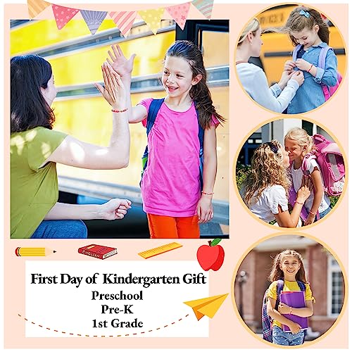 Image of First Day of Kindergarten /School Bracelet Gift, Back to School Bracelet Mommy and Me