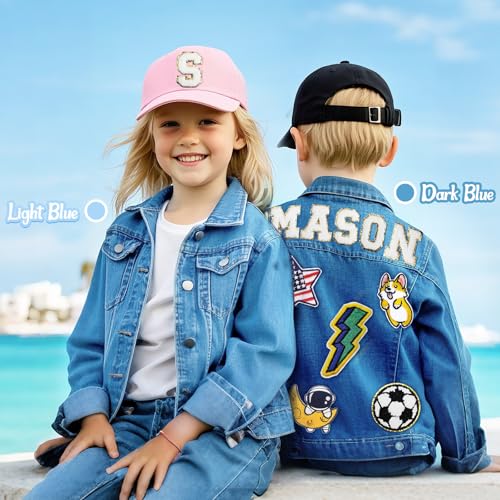 Personalized Kids Denim Jacket with Name, Custom Toddler Jean Jacket, 1-8 Year Old Girl Boy Birthday Christmas Gifts3