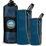Youphoria Outdoors Traveling Fast Drying Lightweight Camping Towels - 3 Pack