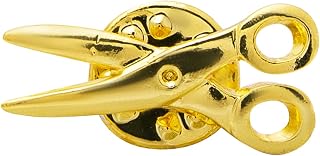 Shining Jewel Gold Plated Brooch/Lapel Pin For Men - Scissor Design SJ_9096 (PP) Price In India
