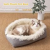 MAIYADUO Self Warming Cat Bed for Cats and Small Dogs, 42x36 cm Washable Foldable Convertible Cat Beds for Indoor Cats, Soft Plush Pet Blankets Cushion Mat - Image 2