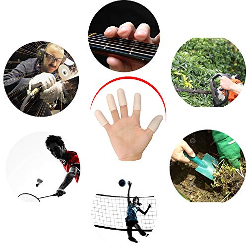 Gel Finger Cots, Finger Protector Support(14 Pcs) New Material Finger Sleeves Great For Trigger Finger, Hand Eczema, Finger Cracking, Finger Arthritis And More. (Pink, Short) #TOP6