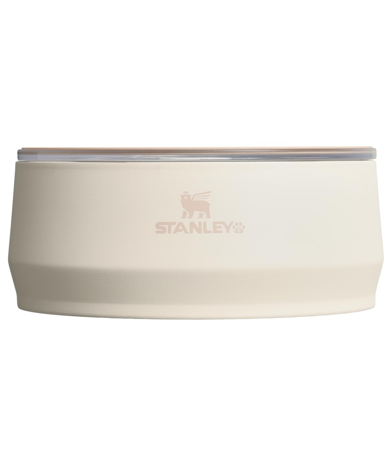 STANLEY Pet Bowl | 3-Cup (24 oz) Insulated Stainless Steel Dog & Cat Bowl | Splash-Resistant Lid | Dishwasher Safe | BPA-Free | Cream