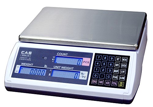 CAS EC-30 EC Series High Accuracy Counting Scale, 30lb Capacity, 0.001lb Readability