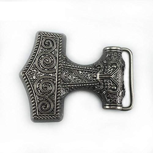 Choppershop - Martillo de Thors Viking Celtic Biker para Motocicleta, Hebilla de cinturón de Metal