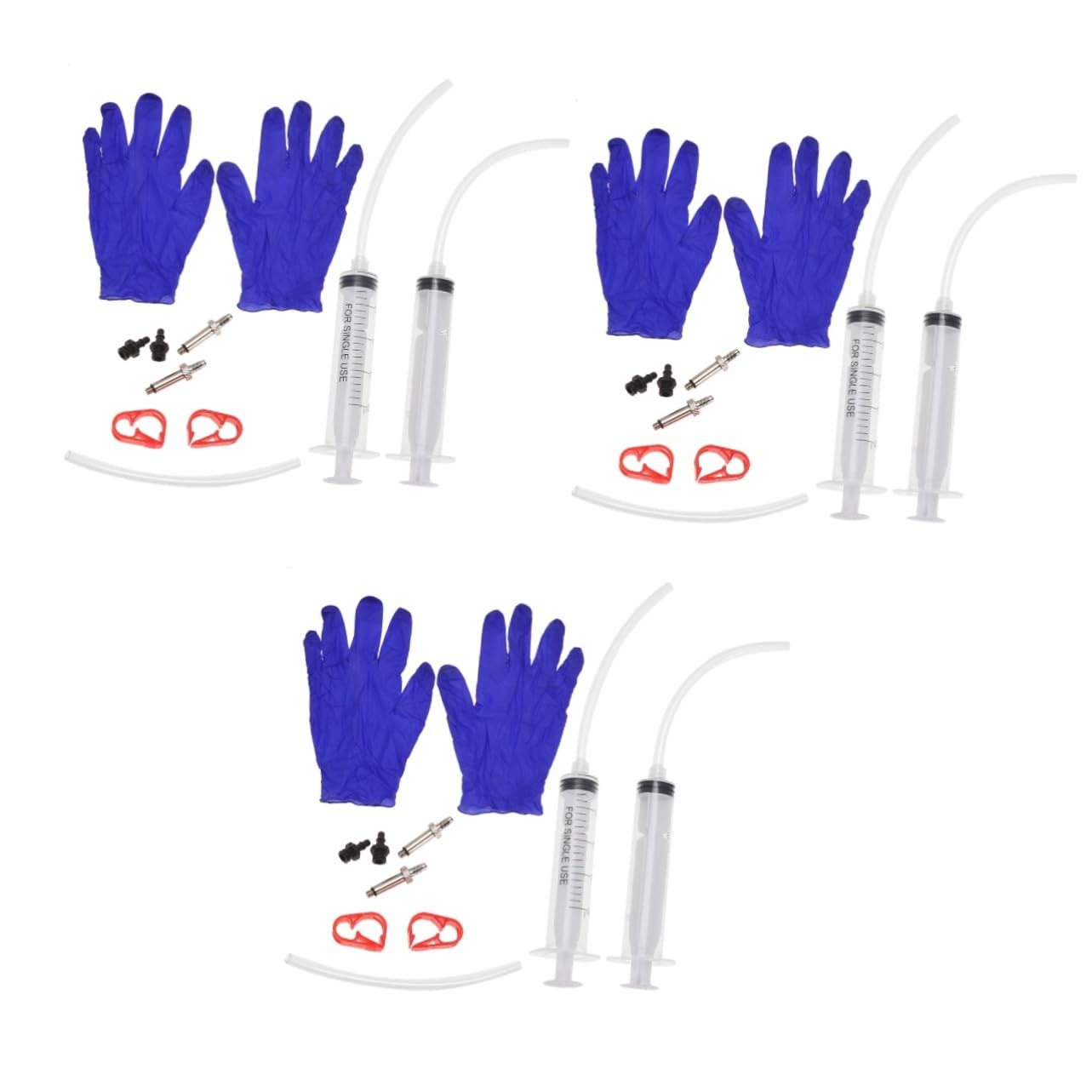POPETPOP 3pcs Disc Brake Bleed Kit Bike Oil Injection Tool Maintenance Set for Easy Bleeding Sturdy Materials