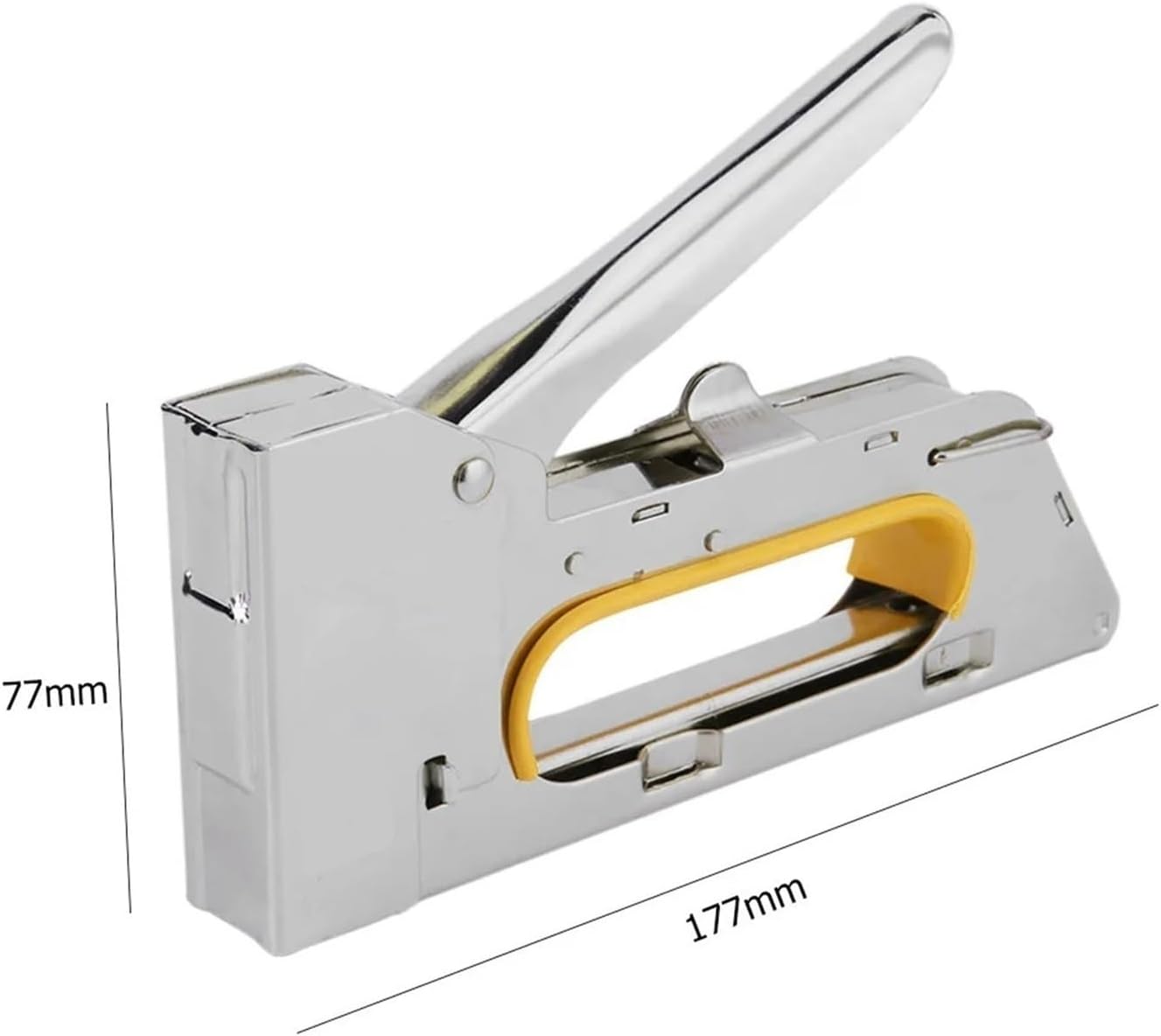 Pneumatic Power Nailer Decorative Tool Stapler Nail Gun with 2400pcs Nails Heavy Duty Stainless Steel Metal Hand Toolfor Woodworking Furniture Binding