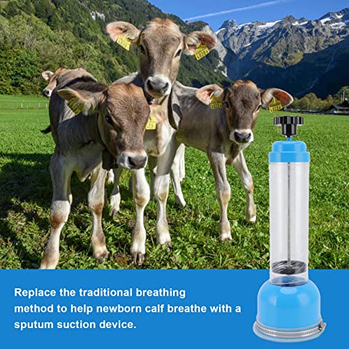 Bomba de respiração assistida para bezerros, bomba de respiração profissional azul para bezerros Bom