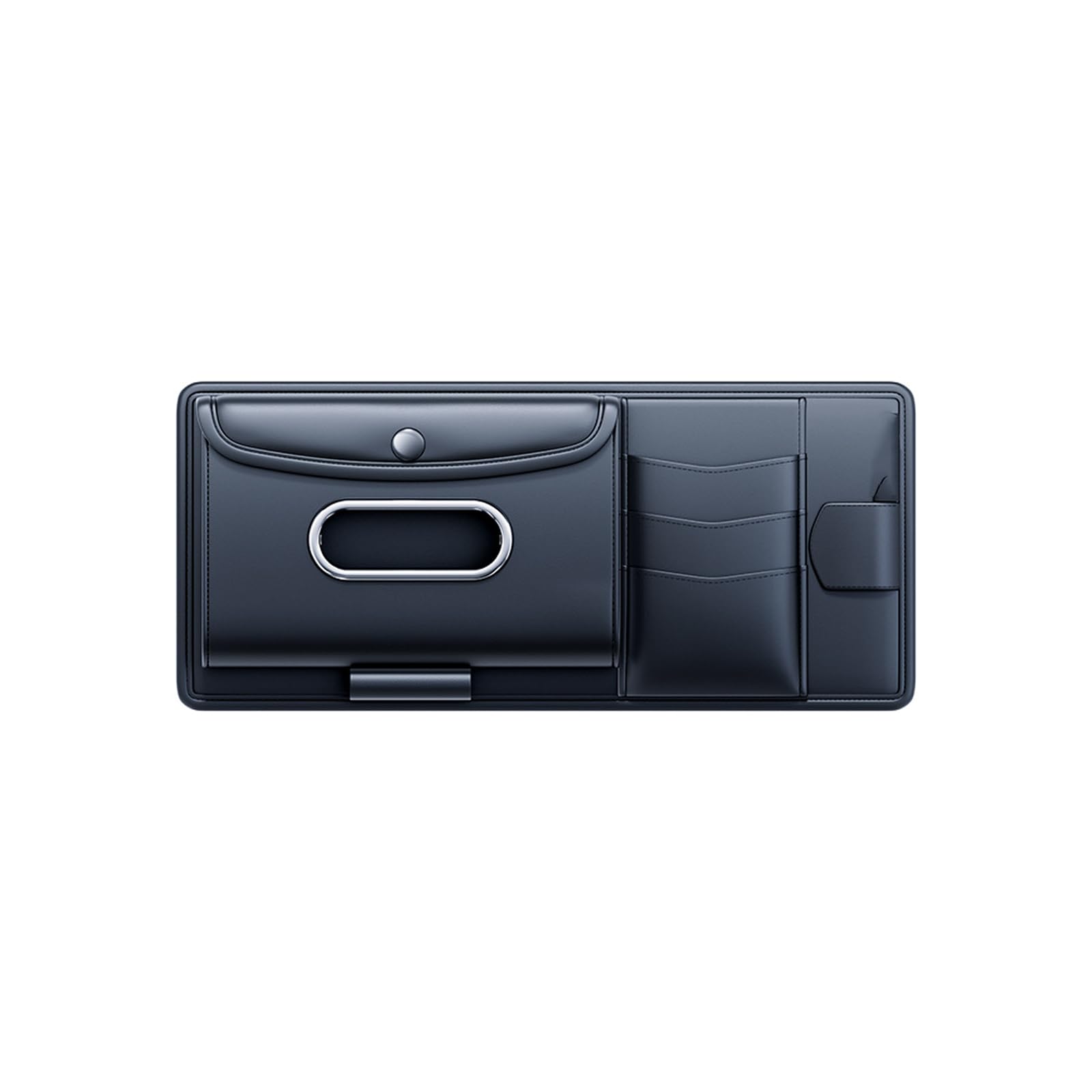 Permanent Leather Car Sun Advisor Tissue Box Offering Quick Tissues Access Glasses Storage and Card Management for Trave Multiple Car Addition