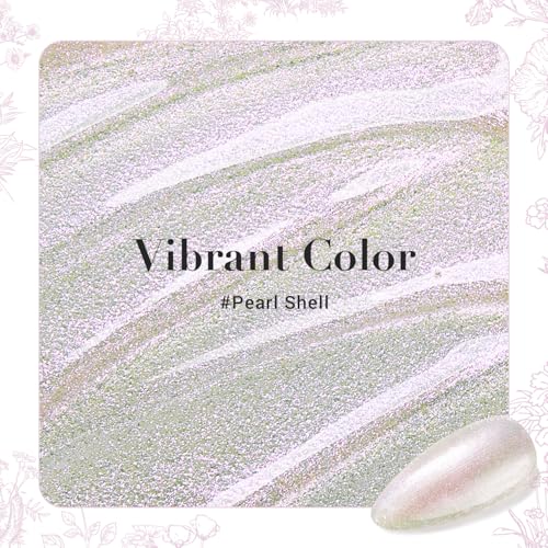 Image of AZUREBEAUTY Chrome Quick Dry Nail Polish | Shine Pearl, Natural Lustrous Enamel | DIY Manicure & Pedicure with Chrome Finish | Air-Dry, Long Lasting Glossy Finish, Easy DIY Manicure & Nail Art, Elegant Nail Color for Women