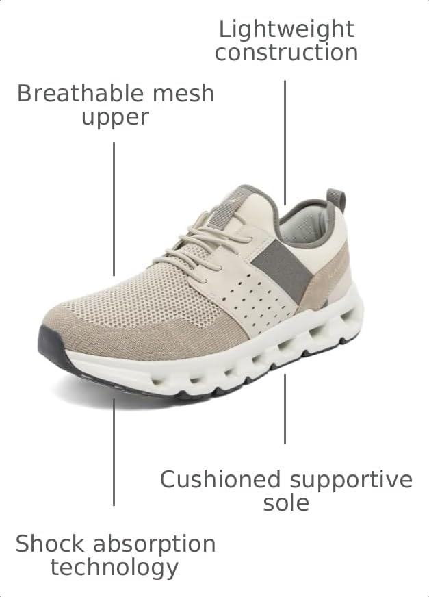 Image of Nautica Mens Running Sneakers Sport Fashion Lace-Up Athletic Soft Shoes for Gym Tennis Men - Cushioned, Breathable, Lightweight & Comfortable