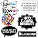 Funny Birthday Photo Booth Props - 47 Pieces - 21st - 30th - 40th - 50th - 60th - 70th - 80th - 90th - Birthday Party Supplies, Decorations and Favors