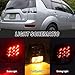 Clidr Right Side Tail Light Assembly for Mitsubishi Outlander EX 2007 2008 2009 2010 2011 2012 2013 Outer Brake Light Tail Lamp Passenger (Don't fit for mitsubishi outlander V4)
