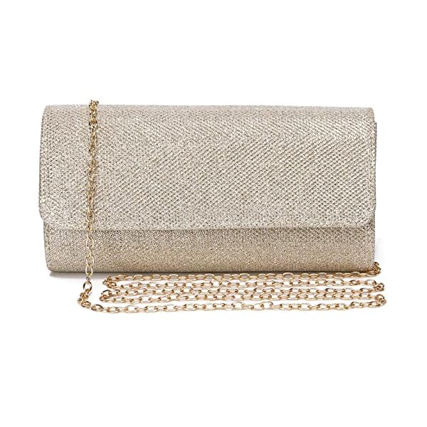 Outrip Women's Evening Bag Clutch Purse Glitter Party Wedding Handbag with Chain