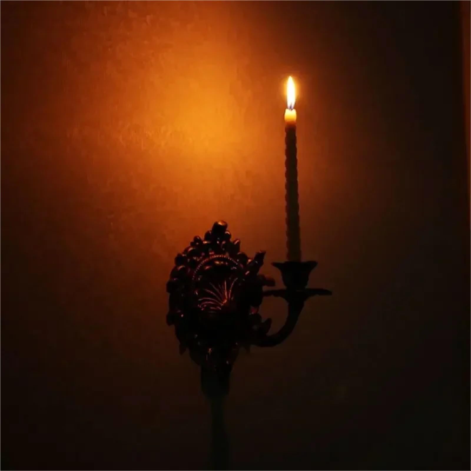 Wandkerzenständer Kreativer Wandbehang Kerzenhalter Metall Retro Kerzenständer Windlampe Hof Garten Hof Wanddekoration Für Badezimmer