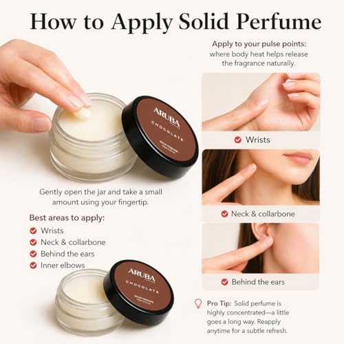 Image of Alcohol-free Chocolate Solid Perfumes | Wax Perfumes for Men & Women | Cologne | Strong & Lasting Fragrance | Gifting Pack for Him & Her