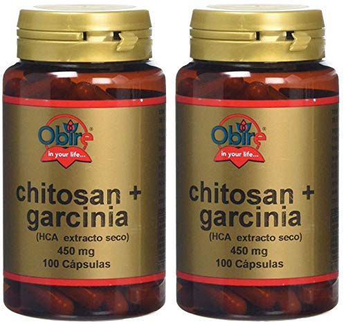 Obire | Chitosan y HCA-garcinia 450 mg | Extracto Seco 100 Cápsulas (Pack 2 unid.)