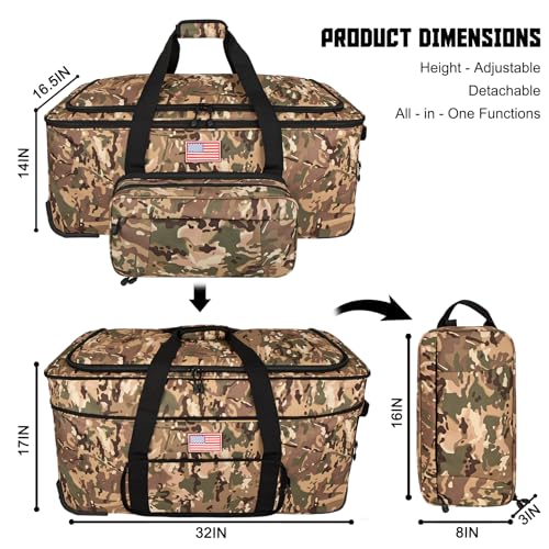 150L Tri-Wheel Gear Hauler Camo