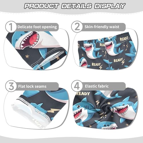 ALAZA Girls' Leggings Children's Yoga Pants Skinny Printed Dance Blue Dink Comfortable 4T2