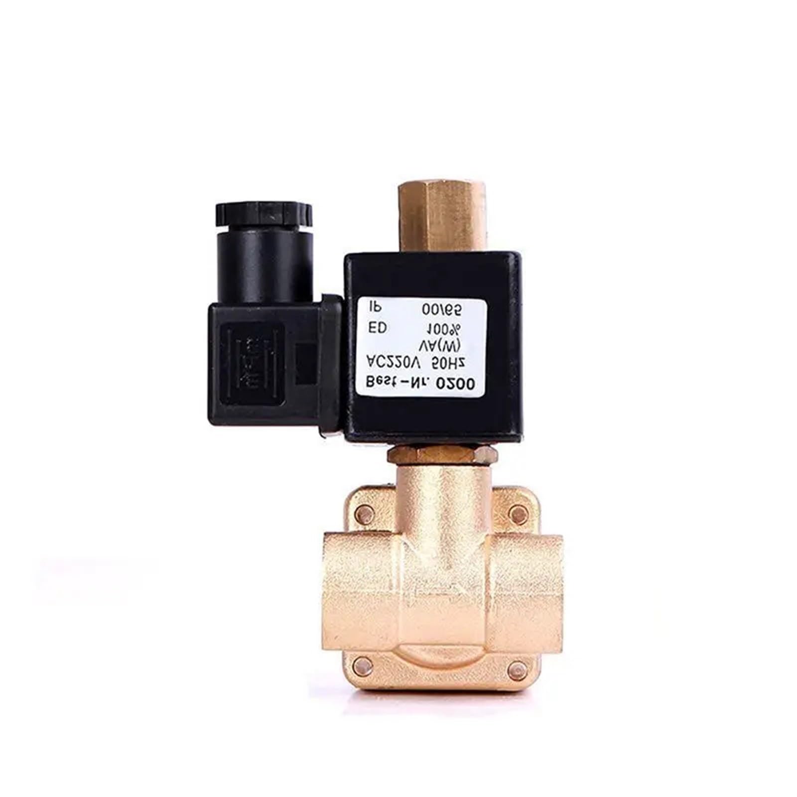 1/2" Normally Open High Pressure Solenoid Valve 0955 Series 220 V 110 V 24 V 12 V Brass 1.6MPA Water Air Valves(NPT-240VAC-EPDM-SEAL)