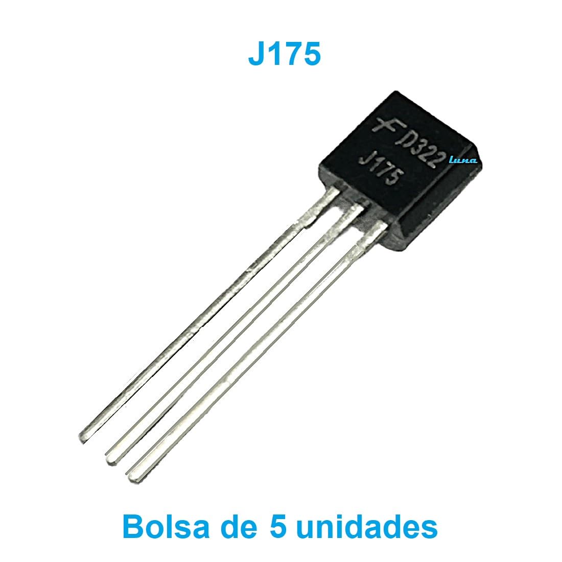 Transistor J175 - Tipo JFET - Incapsulato TO-92 - Borsa da 5 pezzi