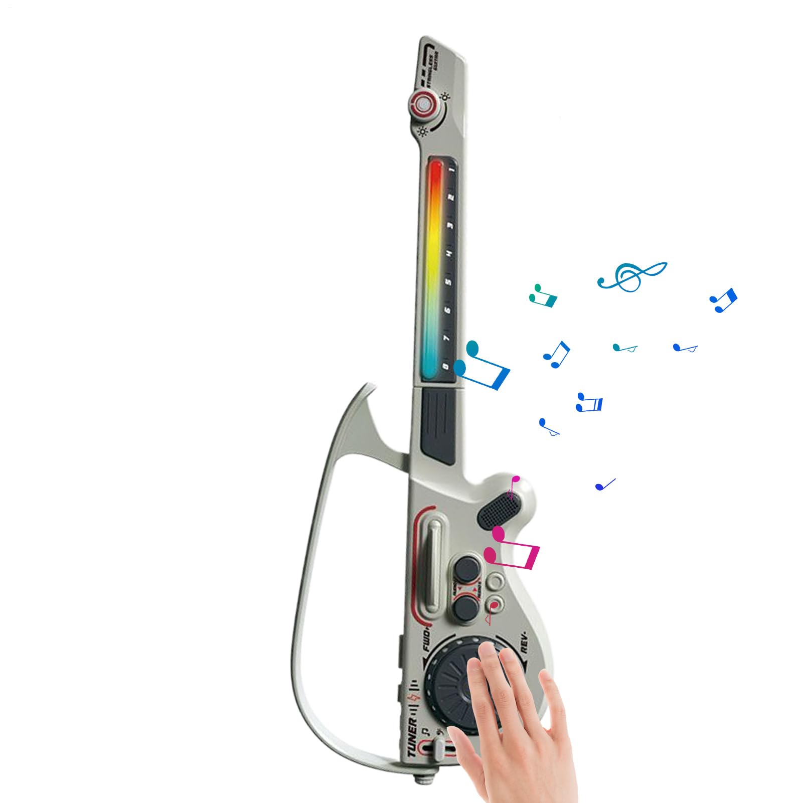 Chitarra Elettrica per Principianti Strumento Musicale Pieghievole Senza | Kit Completo con Chitarra Giocattolo per Bambini Regalo per Ragazzi Ragazze Adolescenti Viaggio Casa Scuola Natale