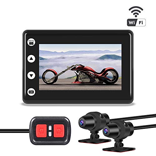 VSYSTO Motorcycle Video Driving Recorder Dash cam Dual 2 Channels Lens Front