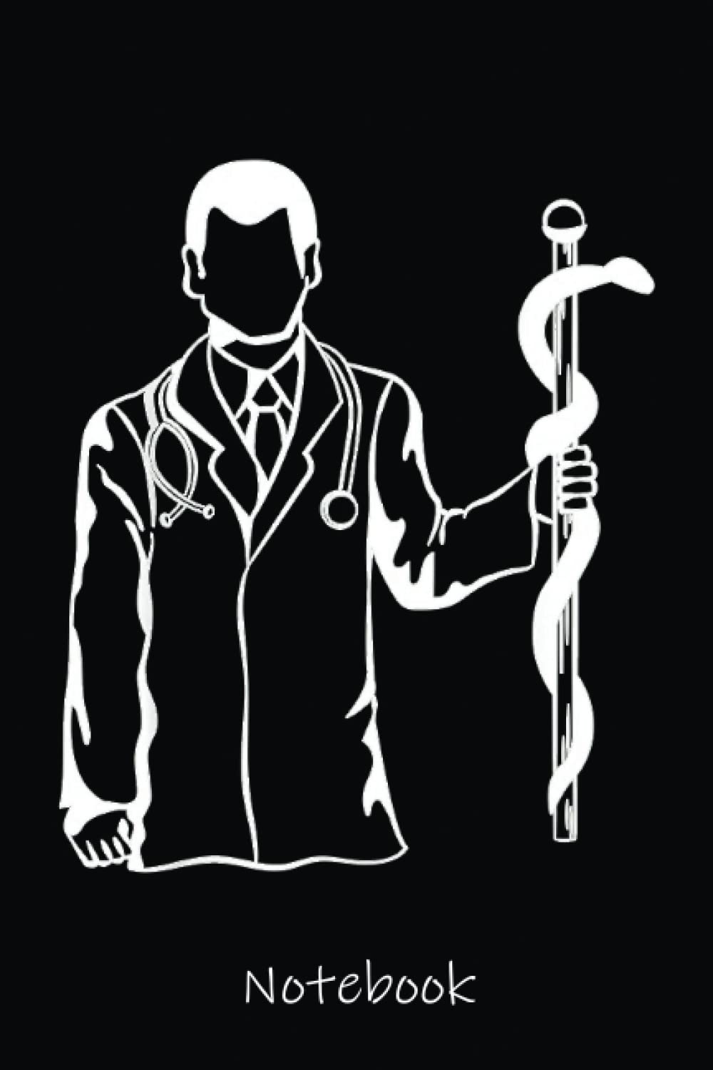 Staff Of Asclepius Medicine Medical Student Anki Caduceus Notebook: Cute Lined Journal for Nurses and Medical Workers. Perfect for nurses week gifts 6x9 110 pages