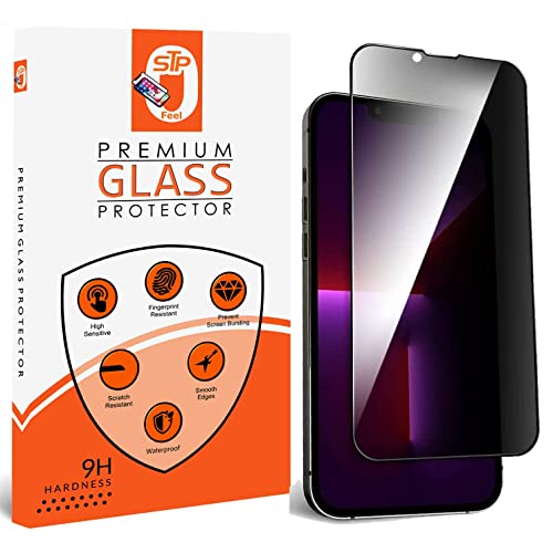 Image of Premium Grade Privacy Tempered Glass for iPhone 15 Pro Max (6.7 Inch, Pack of 1) Full Coverage Anti-Spy /Anti-Peeping Screen Protector Guard